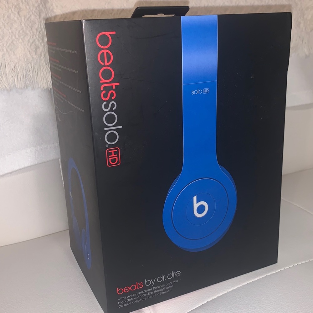Dr. Dre Beats Solo Headphones - blue